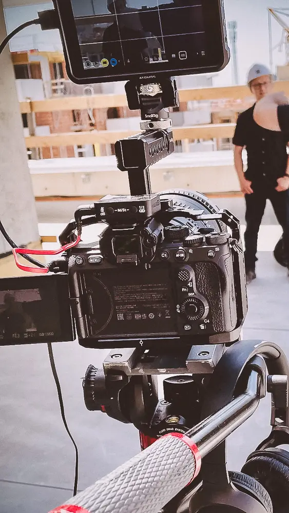 Professionelles Kamera-Equipment im Einsatz bei einem Business-Fotoshooting in Graz