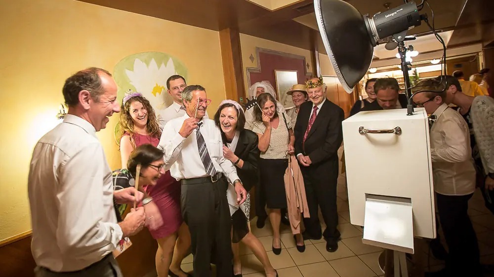 Fotobox bei einer Hochzeit in Graz im Einsatz